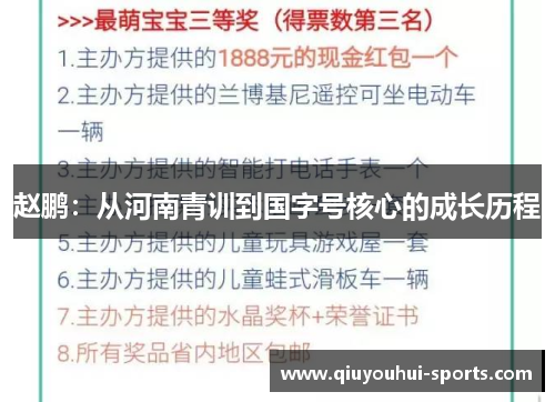 赵鹏：从河南青训到国字号核心的成长历程